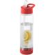 Botella de tritan™ de 740 ml con infusor Tutti-frutti Ref.PF100314-TRANSPARENTE/ROJO