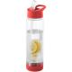 Botella de tritan™ de 740 ml con infusor Tutti-frutti Ref.PF100314-TRANSPARENTE/ROJO 