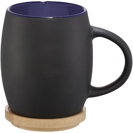 Taza de cerámica de 400 ml con base de madera Hearth