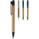 Bolígrafo de bambú Borneo Ref.PF106322-NATURAL/AZUL REAL 