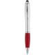 Bolígrafo con stylus plateado con empuñadura de color “nash”  Ref.PF106785-PLATEADO/ROJO 