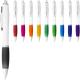 Bolígrafo blanco con empuñadura de color Nash Ref.PF106900-BLANCO/NEGRO INTENSO 