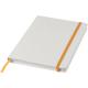 Libreta a5 blanca con cinta de color Spectrum Ref.PF107135-BLANCO/NARANJA 