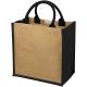 Bolsa tote de yute Chennai Ref.PF120134-NATURAL/NEGRO INTENSO 