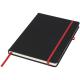 Libreta mediana Noir Ref.PF210208-NEGRO INTENSO/ROJO 