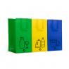 Set de 3 bolsas de reciclaje realizadas en resistente pp-woven laminado mate con velcros laterales y asas reforzadas VOLGA
