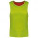 Peto reversible multi-deportes para niños Ref.TTPA048-VERDE ROJO/FLUORESCENTE DEPORTIVO