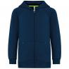 Chaqueta cremallera y capucha infantil