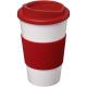 Vaso con aislamiento de 350 ml con agarradera Americano® Ref.PF220002-ROJO/BLANCO 