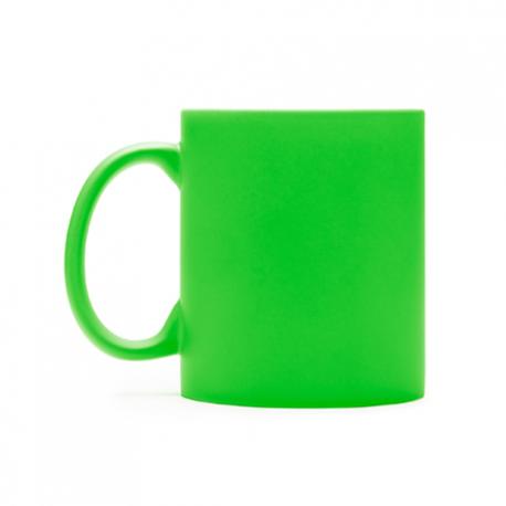 Taza promocional de cerámica ideal para marcaje láser con interior en blanco WALAX