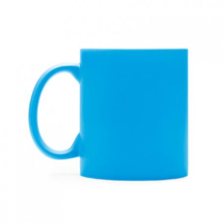 Taza promocional de cerámica ideal para marcaje láser con interior en blanco WALAX