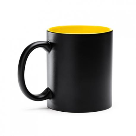 Taza de cerámica ideal para marcaje láser con interior a color MACHA