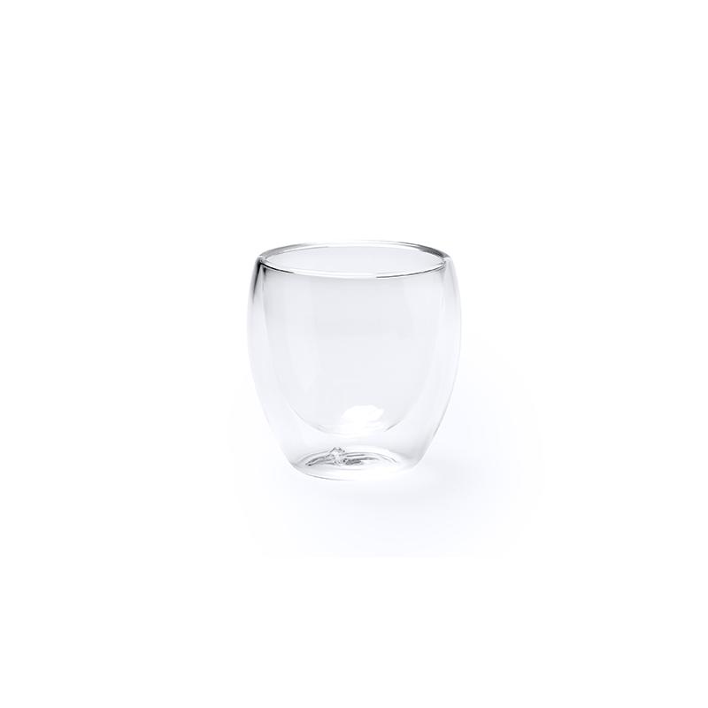 Set vasos de cristal doble pared 250 ml