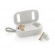 Auriculares TWS de plástico reciclado RCS y bambú  Ref.XDP32986-BLANCO 