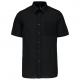 Camisa popelina de polialgodón manga corta de fácil cuidado hombre Ref.TTK551-NEGRO
