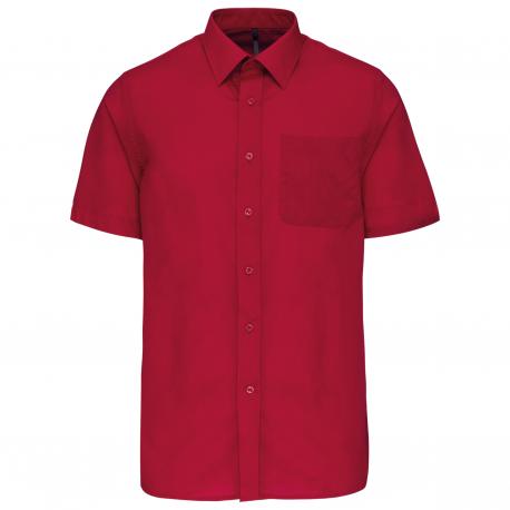 Camisa popelina de polialgodón manga corta de fácil cuidado hombre