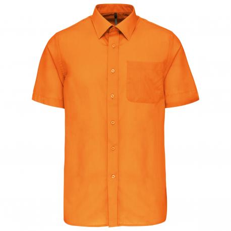 Camisa popelina de polialgodón manga corta de fácil cuidado hombre