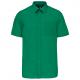 Camisa popelina de polialgodón manga corta de fácil cuidado hombre Ref.TTK551-KELLY VERDE