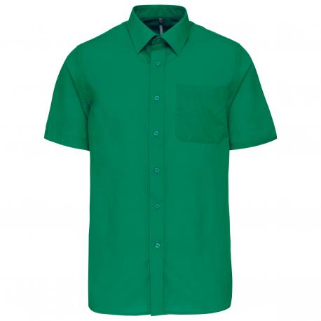 Camisa popelina de polialgodón manga corta de fácil cuidado hombre