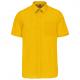 Camisa popelina de polialgodón manga corta de fácil cuidado hombre Ref.TTK551-AMARILLO