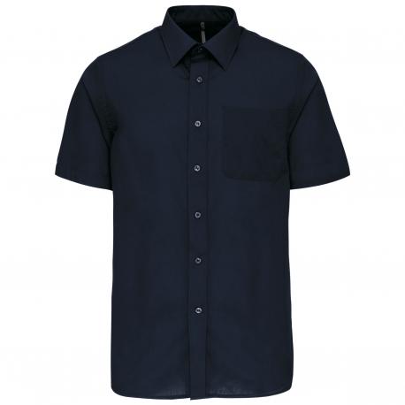 Camisa popelina de polialgodón manga corta de fácil cuidado hombre