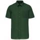 Camisa popelina de polialgodón manga corta de fácil cuidado hombre Ref.TTK551-BOSQUE VERDE