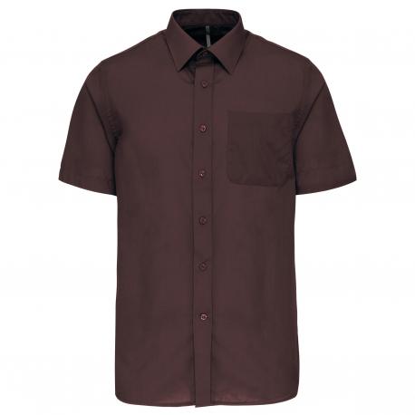 Camisa popelina de polialgodón manga corta de fácil cuidado hombre