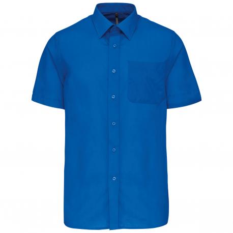Camisa popelina de polialgodón manga corta de fácil cuidado hombre