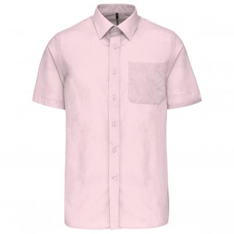 Camisa popelina de polialgodón manga corta de fácil cuidado hombre