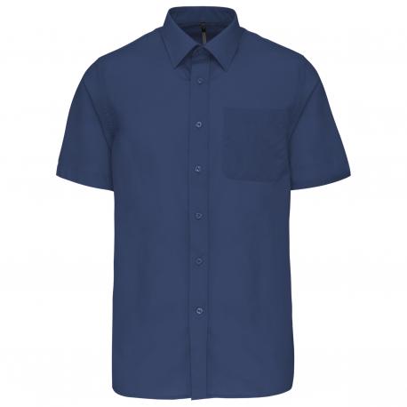 Camisa popelina de polialgodón manga corta de fácil cuidado hombre
