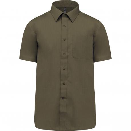 Camisa popelina de polialgodón manga corta de fácil cuidado hombre