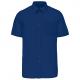 Camisa popelina de polialgodón manga corta de fácil cuidado hombre Ref.TTK551-VERDADERO INDIGO