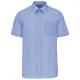 Camisa popelina de polialgodón manga corta de fácil cuidado hombre Ref.TTK551-CIELO BRILLANTE