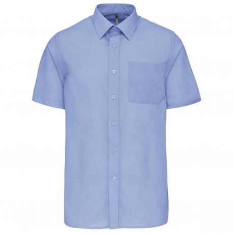 Camisa popelina de polialgodón manga corta de fácil cuidado hombre
