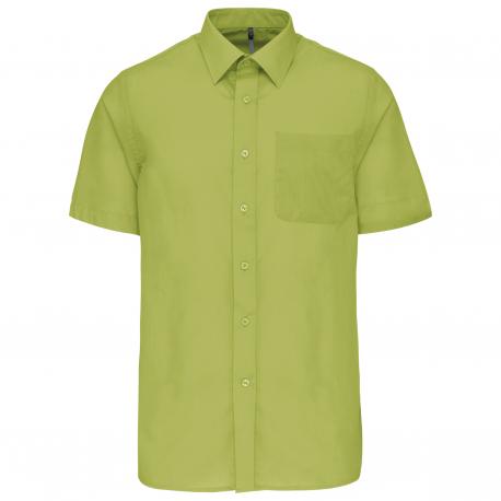 Camisa popelina de polialgodón manga corta de fácil cuidado hombre