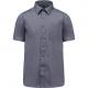 Camisa popelina de polialgodón manga corta de fácil cuidado hombre Ref.TTK551-GRIS URBANO