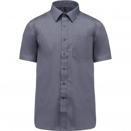 Camisa popelina de polialgodón manga corta de fácil cuidado hombre