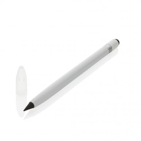 Bolígrafo sin tinta de aluminio con goma