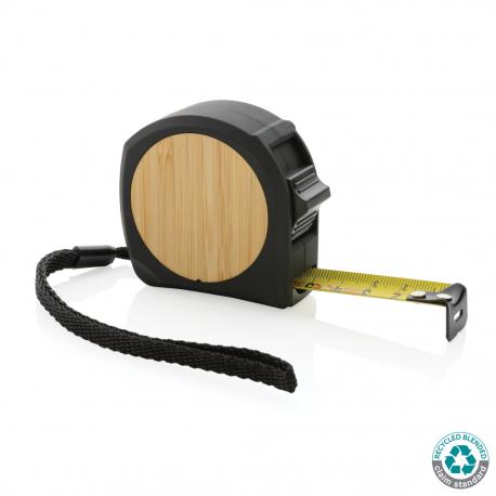Flexómetro de bambú de plástico reciclado RCS 5M/19mm
