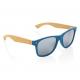 Gafas de sol de plástico reciclado FSC® Bambú y RCS Ref.XDP45397-AZUL 