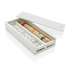 Mikado/domino FSC® Deluxe en caja de madera
