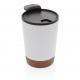 Taza de café de corcho y acero inoxidable GRS RPP Ref.XDP43507-BLANCO 