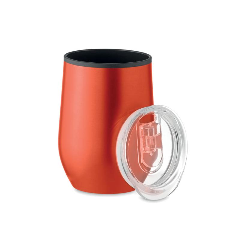 Vaso de Vidrio Doble Pared con Oreja 350ml