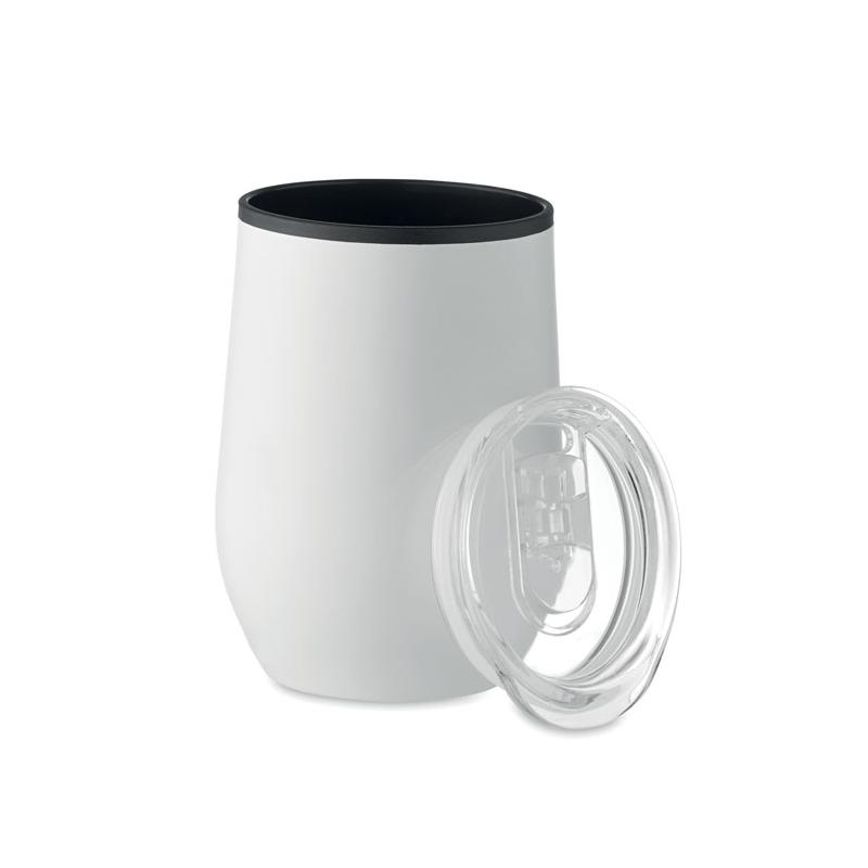 Vaso de Vidrio Doble Pared con Oreja 350ml