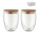 Juego 2 vasos 350 ml en caja Tirana set Ref.MDMO6739-TRANSPARENTE 