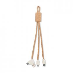 Cable de carga 3 en 1 corcho Cabie