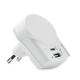 Cargador usb skross euro (ac) 27w Euro usb charger a c Ref.MDMO6883-BLANCO 