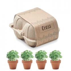 Kit de cultivo en huevera Cress