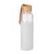 Botella vidrio 500 ml en funda Chai Ref.MDMO6845-BLANCO 