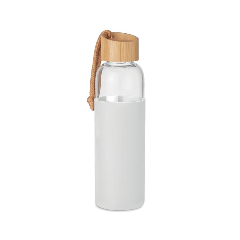 Botella de vidrio de 500ml con funda protectora